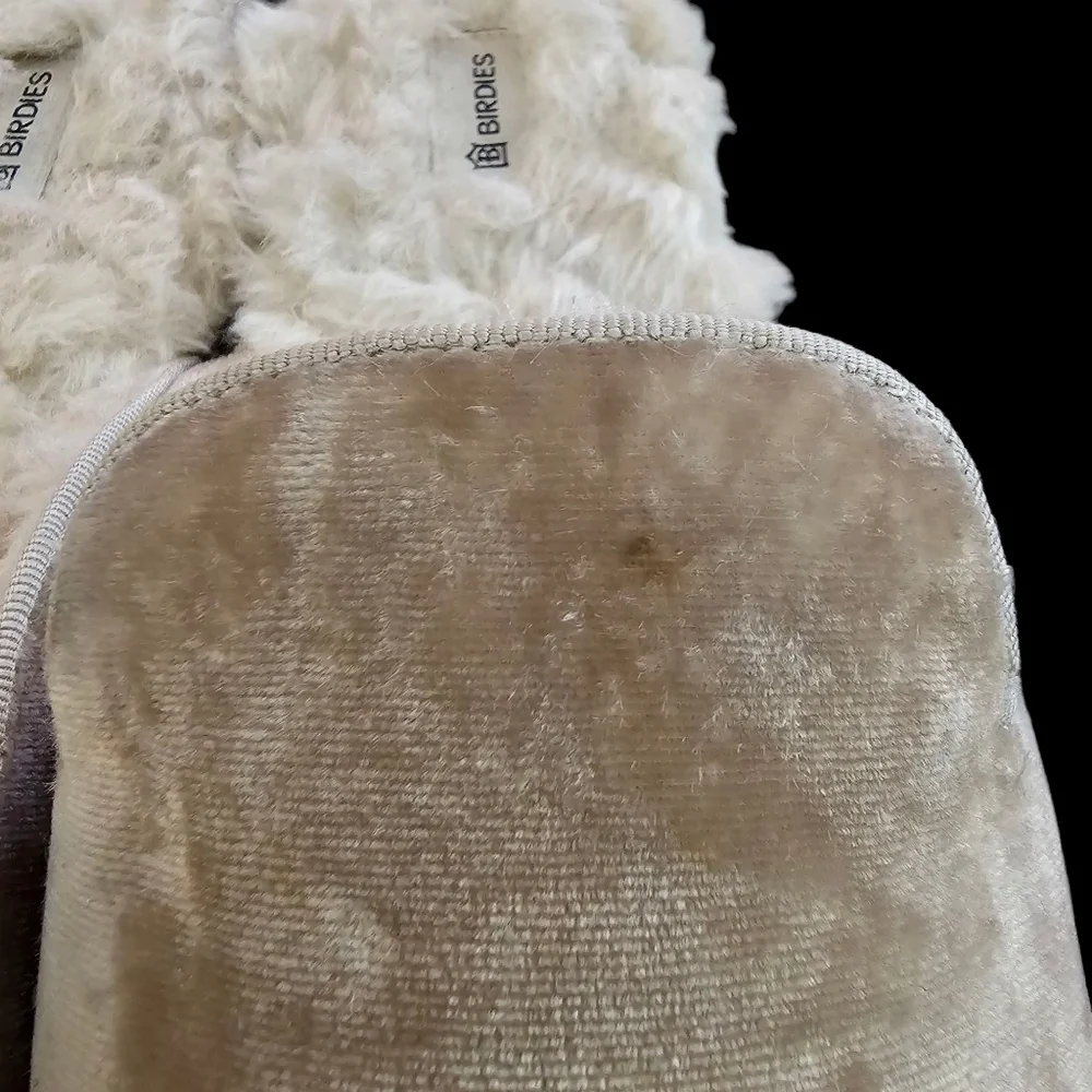 Birdies Phoebe Faux Fur Mule in CreamFaux Fur - Picture 3 of 12